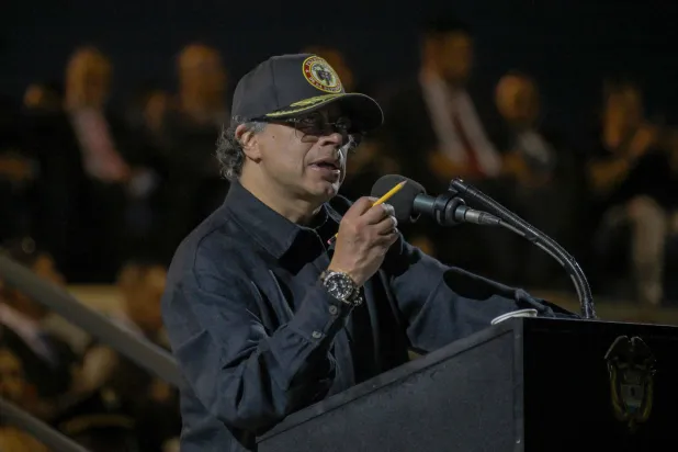 الرئيس الكولومبي غوستافو بيترو (أ.ف.ب)