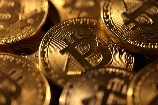 FILE PHOTO: Representations of cryptocurrency bitcoin are seen in this illustration taken November 25, 2024. REUTERS/Dado Ruvic/Illustration/File Photo/File Photo