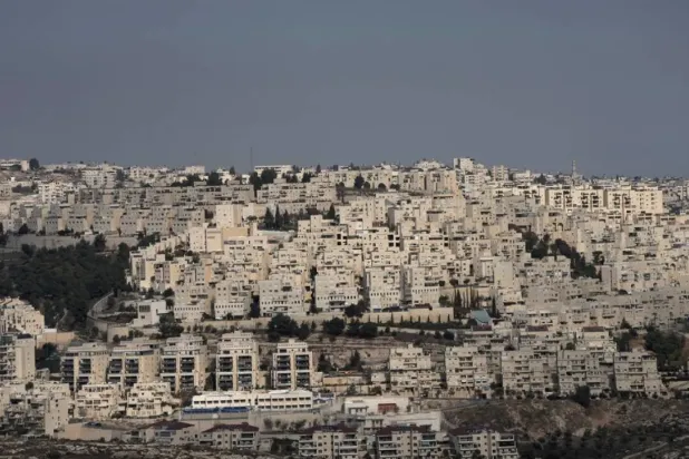 The Israeli settlement of Har Homa, seen from the West Bank city of Bethlehem, Tuesday, Dec. 17, 2024. (AP)
