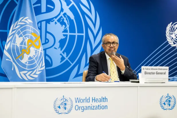 المدير العام لمنظمة الصحة العالمية تيدروس أدهانوم جيبرييسوس (إ.ب.أ)