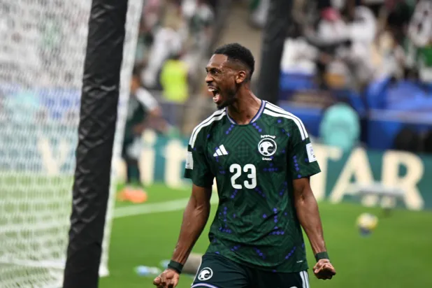 كنو محتفلاً بالهدف الثمين (تصوير: بشير صالح) 