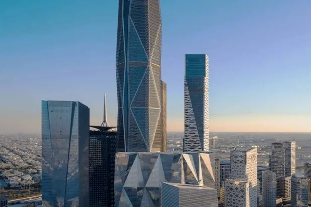 King Abdullah Financial District in Riyadh (Asharq Al-Awsat)