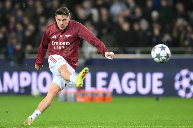 فيكتور جيوكريس مهاجم آرسنال (أ.ف.ب)