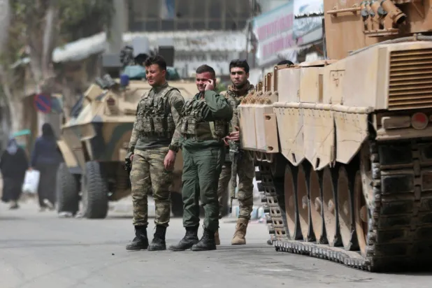 جنود أتراك في مدينة عفرين السورية (أرشيفية-رويترز)