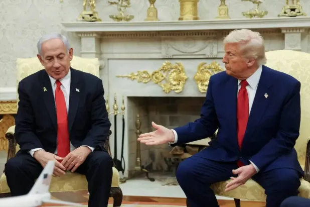 İsrail Başbakanı Binyamin Netanyahu ve ABD Başkanı Donald Trump (AP)