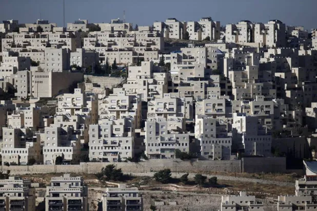 Israeli settlements seen from Bethlehem in the West Bank. (AFP file)
