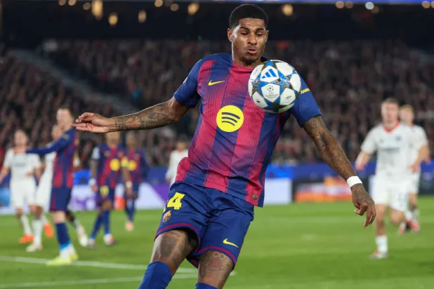 الإنجليزي ماركوس راشفورد مهاجم برشلونة (أ.ف.ب)