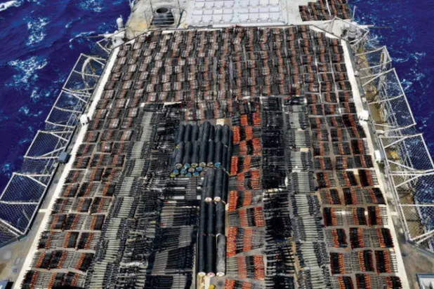 أميركا تدمّر شحنة صواريخ لإيران