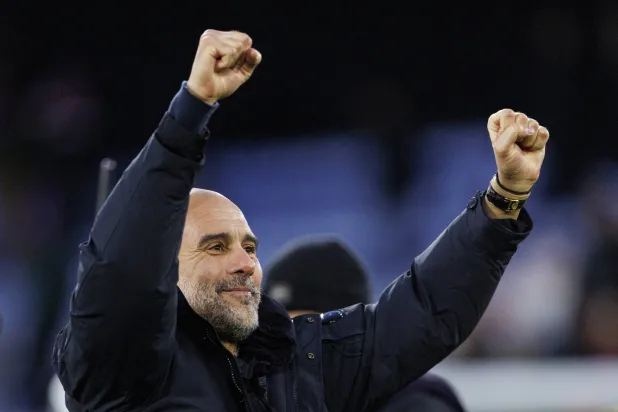 مدرب مانشستر سيتي بيب غوارديولا (إ.ب.أ) 