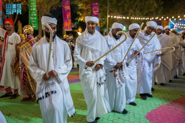 The event is part of a series of cultural activities showcasing 14 global cultures, held at Al-Suwaidi Park, one of the Riyadh Season venues. (SPA)