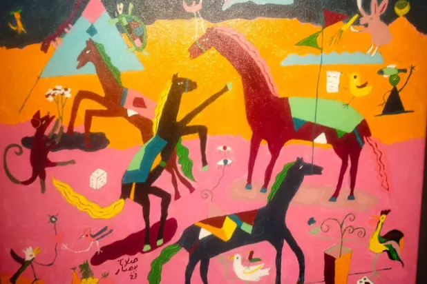 اللوحات رصدت بيئات ومشاهد متنوعة (الشرق الأوسط)