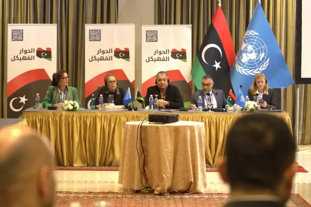 BM Genel Sekreteri'nin Libya Özel Temsilcisi Hanna Tetteh, Libya'nın başkenti Trablus'ta düzenlenen yapılandırılmış diyalog toplantısına katıldı. (UNSMIL)