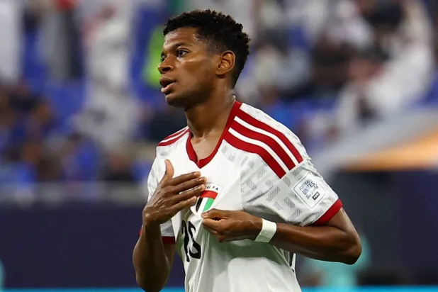 يحيى الغساني لاعب الإمارات (رويترز) 