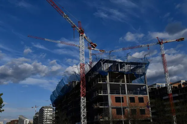 The EU wants to boost construction to help tackle the bloc's growing housing crisis. PIERRE-PHILIPPE MARCOU / AFP
