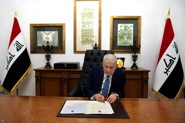 الرئيس العراقي عبد اللطيف جمال رشيد يصادق على دعوة مجلس النواب المنتخب إلى الانعقاد (الرئاسة العراقية)