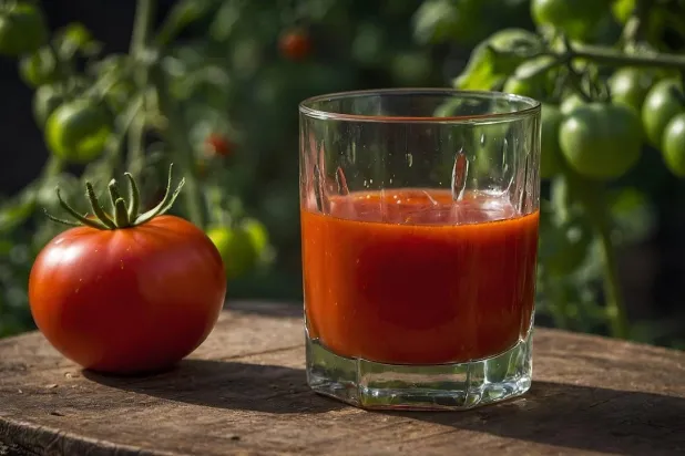 يتفوّق عصير الطماطم من حيث القيمة الغذائية العامة على عصير الرمان إذ يحتوي على بروتين وألياف وفيتامينات مثل فيتامين «إيه» و«سي» إضافةً إلى الكالسيوم والحديد فيما يفتقر عصير الرمان إلى كثير من هذه العناصر (بيكسباي)