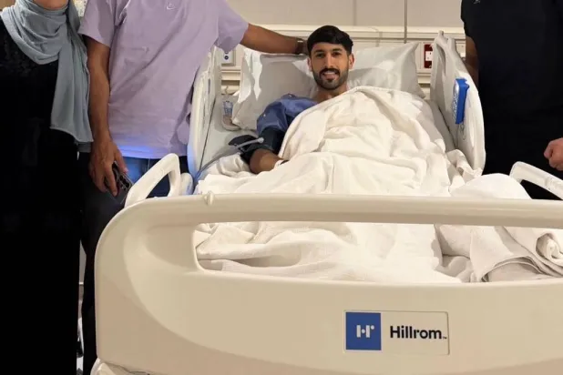 خضع مهاجم الأردن يزن النعيمات لعملية جراحية ناجحة (إنستغرام)