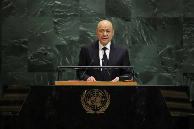 President of the Presidential Leadership Council of Yemen Dr. Rashad Mohammed Al-Alimi - Reuters 