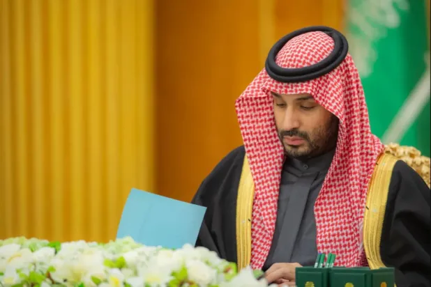 Prince Mohammed bin Salman bin Abdulaziz Al Saud, Crown Prince and Prime Minister, chairs a cabinet meeting. (SPA)