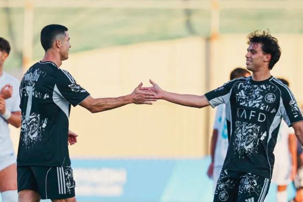 رونالدو وفيليكس سجلا هدفي النصر (موقع النادي) 