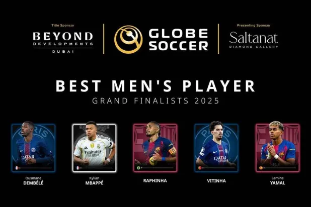 ديمبلي ومبابي ويامال في القائمة النهائية لجوائز «جلوب سوكر» (منصة إكس) 