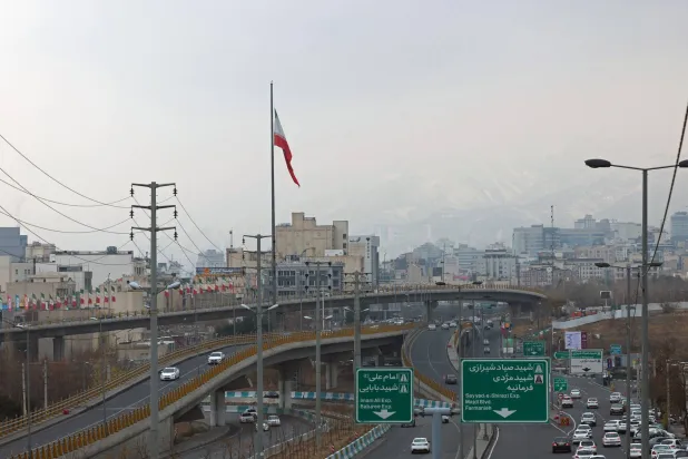 A general view of the snow-covered mountains surrounding Tehran, Iran, 19 Dec 2025. EPA/ABEDIN TAHERKENAREH