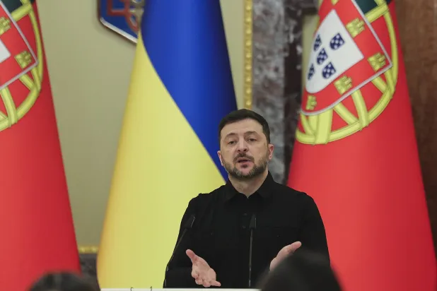  الرئيس الأوكراني فولوديمير زيلينسكي (إ.ب.أ)