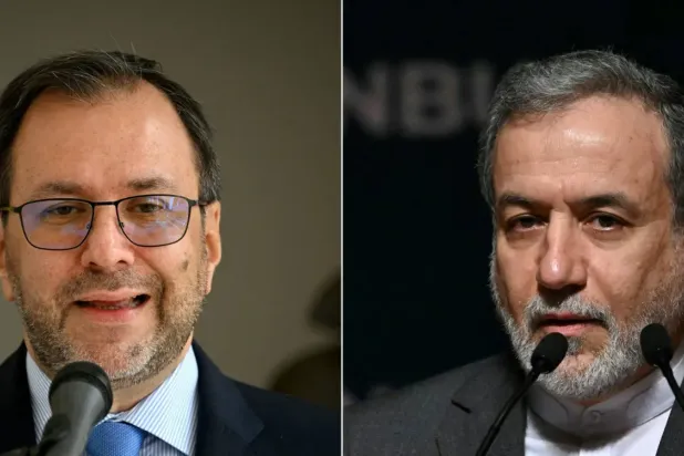 Venezuela Dışişleri Bakanı Ivan Gil ve İran Dışişleri Bakanı Abbas Arakçi, (AFP)