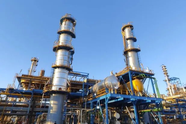 A handout picture released by Iraq's Prime Minister's Media Office on January 2, 2025, shows a partial view of the oil refinery of Baiji north of Baghdad, during the inauguration ceremony of the fourth and fifth units. (Iraqi Prime Minister's Media Office / AFP)