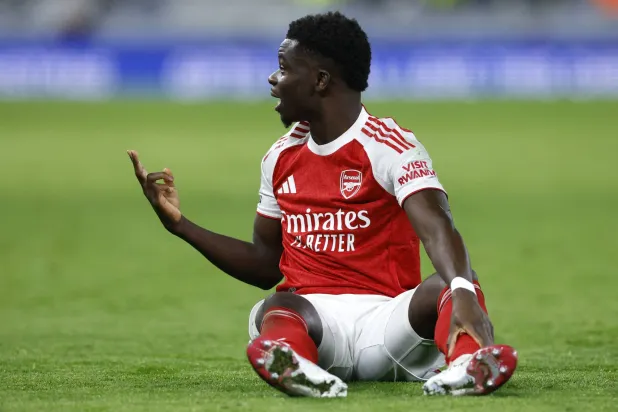 بوكايو ساكا نجم آرسنال (رويترز)