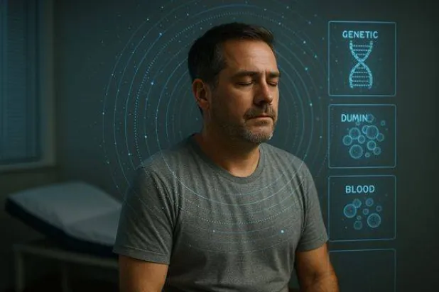 فحص شامل بالذكاء الاصطناعي — الجينات، الميكروبيوم، الدم، والأشعة في مشهد تشخيصي واحد