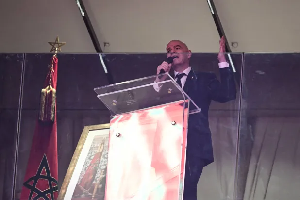 السويسري جياني إنفانتينو رئيس الاتحاد الدولي لكرة القدم (أ.ف.ب)