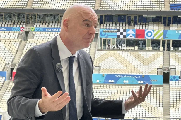 انفانتينو خلال حواره لـ"الشرق الأوسط".