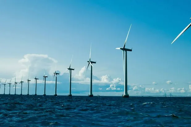 مراوح عملاقة في عمق البحر لتوليد الكهرباء من الرياح (إكس)