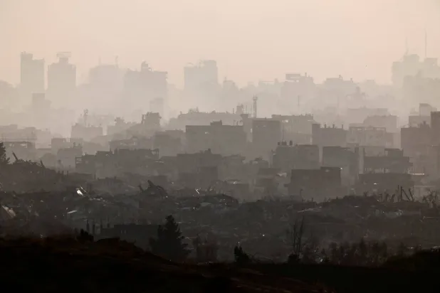 جانب من شمال قطاع غزة (رويترز)