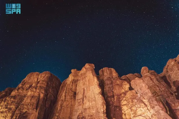 AlUla’s exceptionally clear night skies allow many stars to be observed with the naked eye, as well as through advanced astronomical tools. (SPA)