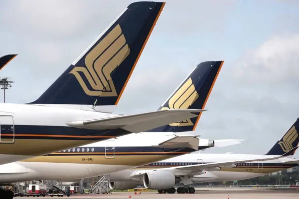 طائرات تابعة للخطوط الجوية السنغافورية (أ.ب)