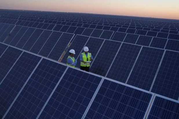 A solar power project in Saudi Arabia (SPA)