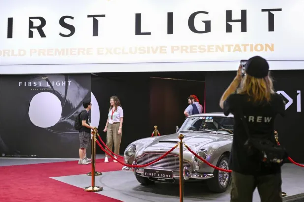 '007 First Light' depicts a younger Bond earning his license to kill. Ina FASSBENDER / AFP
