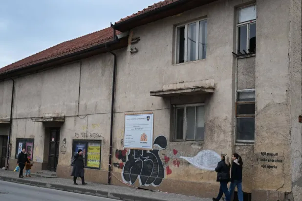 The cinema has been waiting for much-needed repairs for years. Armend NIMANI / AFP
