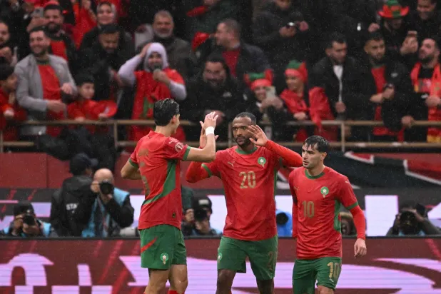 منتخب المغرب يواصل تحطيم الأرقام القياسية (أ.ف.ب)