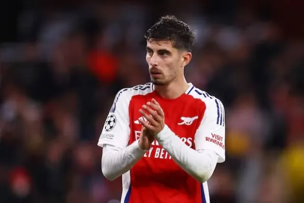 الألماني كاي هافيرتز لاعب آرسنال (رويترز)