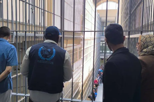 سجن معيتيقة في طرابلس (المؤسسة الوطنية لحقوق الإنسان)