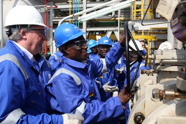 افتتاح حقل نفط في غانا (أرشيفية - رويترز)