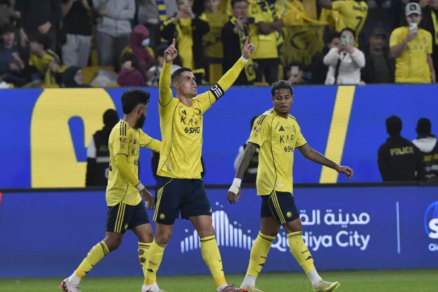 «النصر» حقق العلامة الكاملة في مرحلة المجموعات ويترقب لمواصلة مشواره بالبطولة (رويترز)