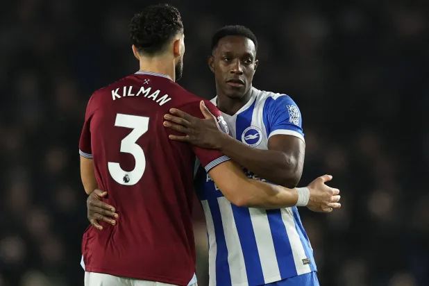 داني ويلبيك مهاجم برايتون (رويترز)