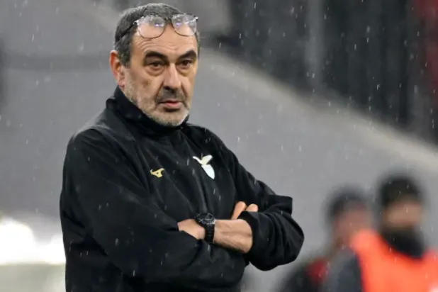 Soccer Football - Champions League - Round of 16 - Second Leg - Bayern Munich v Lazio - Allianz Arena, Munich, Germany - March 5, 2024 Lazio coach Maurizio Sarri REUTERS/Angelika Warmuth/File Photo 