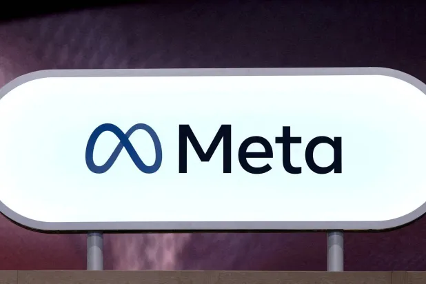 FILE PHOTO: The logo of Meta is seen at Porte de Versailles exhibition center in Paris, France, June 11, 2025. REUTERS/Gonzalo Fuentes/File Photo/File Photo