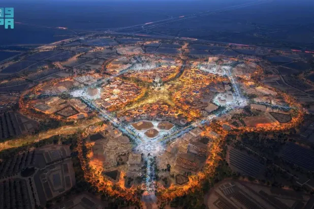 The milestone demonstrates the project’s increasing momentum as it shifts from early works to large-scale construction activity. (SPA)