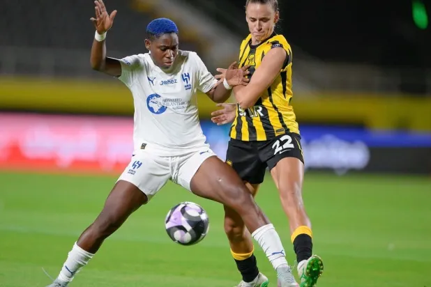 من منافسات دوري السيدات السعودي (الشرق الأوسط)